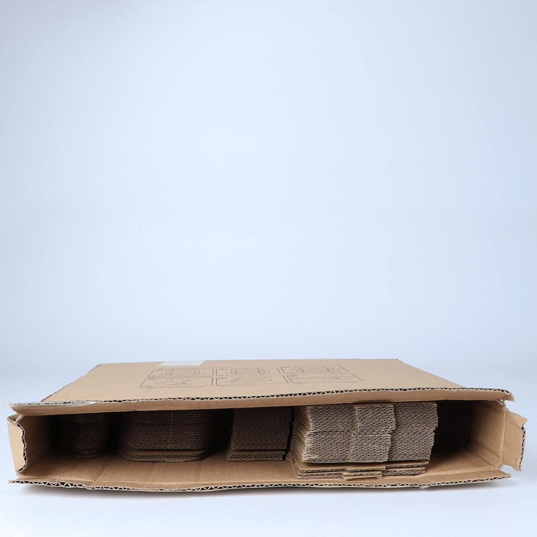 RLAVBL 25 Stück Braune Versandkartons mit den Massen 10,2 x 10,2 x 5,1 cm für den Versand von Gegens
