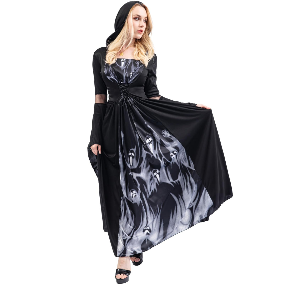 Chitomars Halloween Kostüm, Halloween Kleidung mit Kapuze Party Maskerade Karneval Bühnenstück Götti