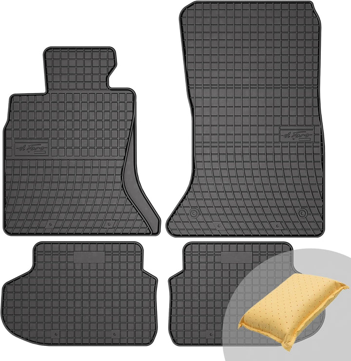 FROGUM EL Toro Gummimatten Ganzjähriges-Set von Autofussmatte Auto Fussmatten für BMW 5er F10 2013-2