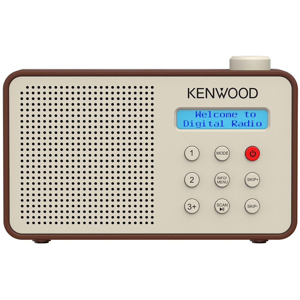 Kenwood CR-M25DAB-T - Tragbares DAB+ Radio mit Bluetooth, Automatic Safety Alert (ASA), Li-Ion Akku
