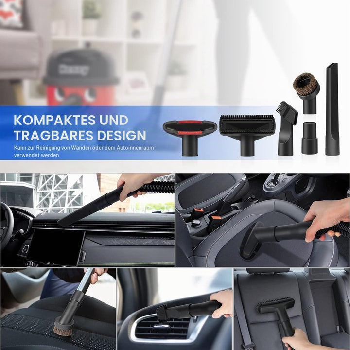 12 Pcs Staubsauger Düsen Bürsten Set Staubsauger Aufsätze Nass Trocken Kunststoff Staubsauger Adapte