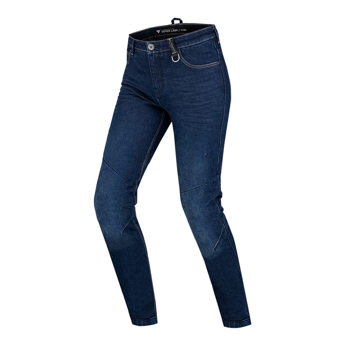 SHIMA DEVON Motorradjeans - Belüftete Elastische Slim Fit Biker Motorradhose mit FiberQL-Verstärkung