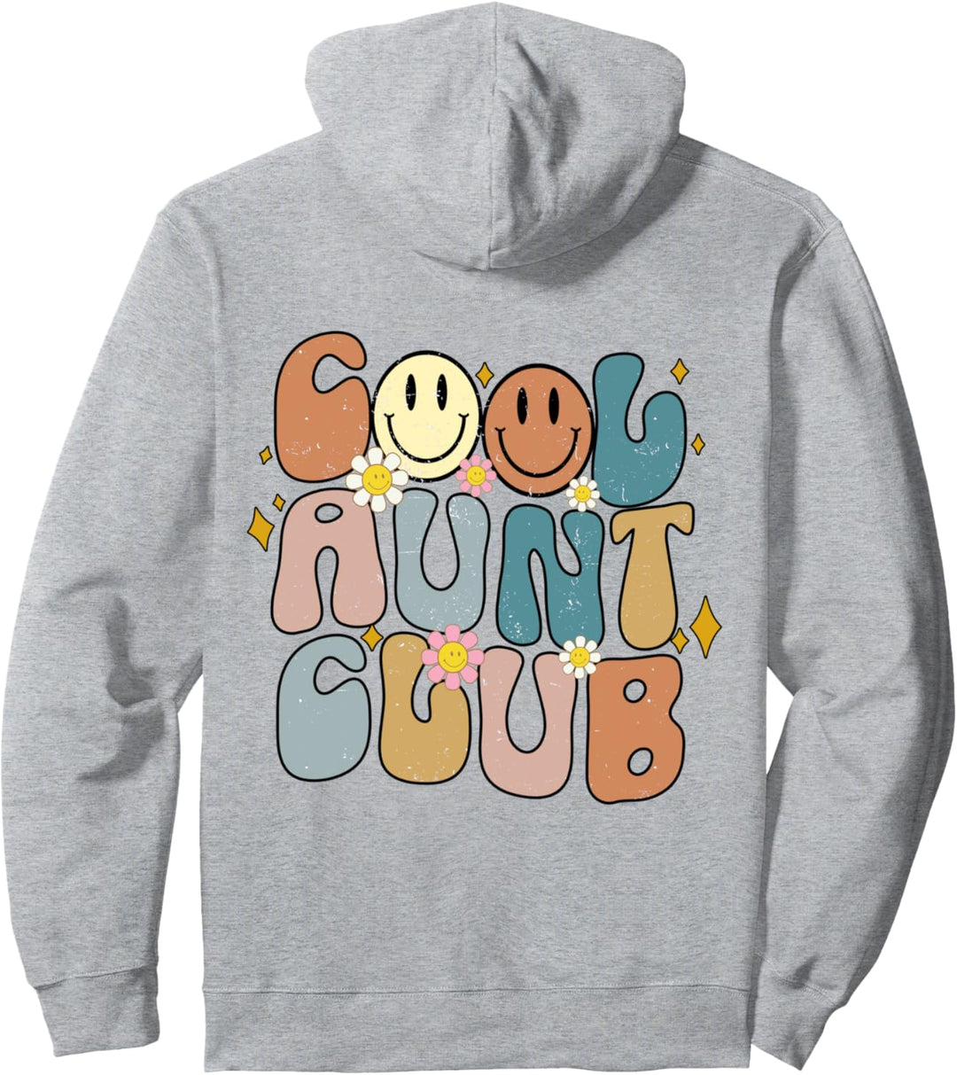 Cooler Aunt Club, coole, farbenfrohe Tanten im Retro-Stil, lustig Pullover Hoodie