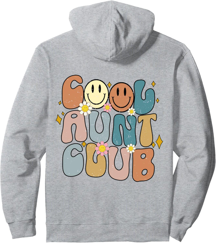 Cooler Aunt Club, coole, farbenfrohe Tanten im Retro-Stil, lustig Pullover Hoodie