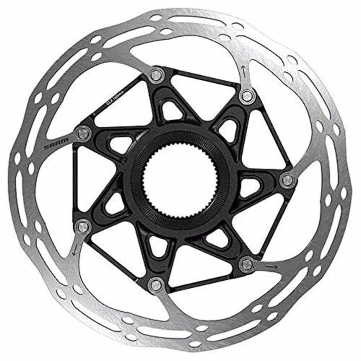 SRAM Rotor Centerline 2 Piece Centerlock Rounded Ø 180mm Schwarz, Ø 180mm Schwarz