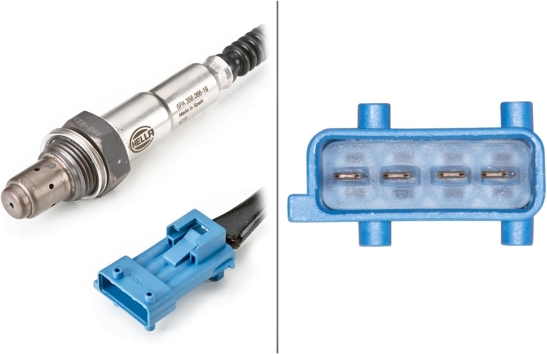 HELLA 6PA 358 066-191 Lambdasonde - 4-polig - Kabel: 570mm