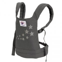 Ergobaby Puppentrage Kinder-Spielzeug, Galaxy Grau Tragetasche für Baby Puppe, 100% Baumwolle Galaxy
