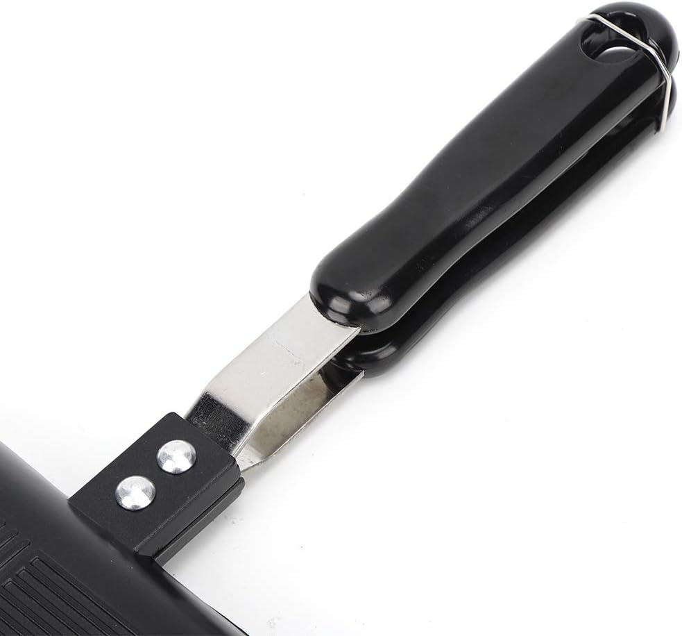 16 x 14 cm quadratische Bratpfanne Doppelseitiger Sandwichmaker Antihaft Kochpfanne Pfannkuchenpfann