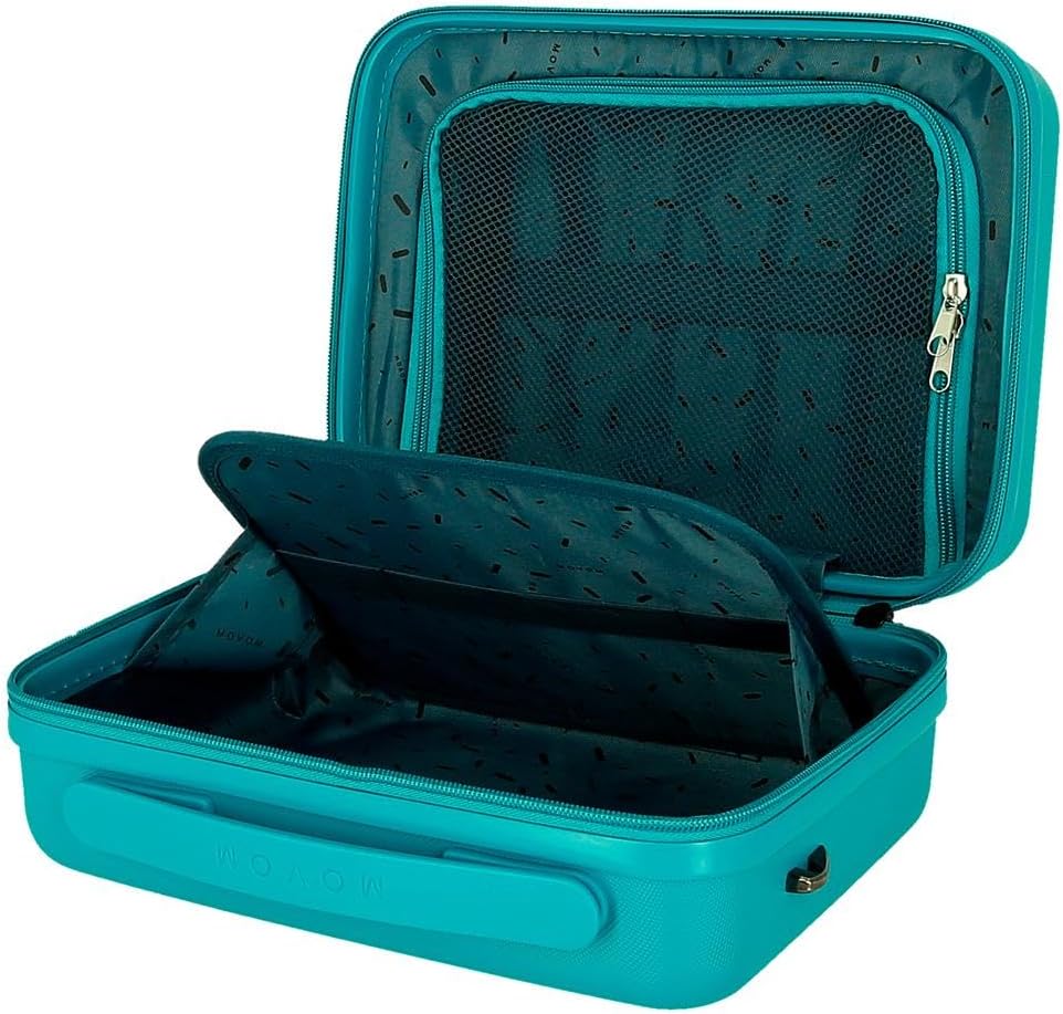 MOVOM Wood Trousse de Toilette cabine, bagage, intérieur à Deux compartiments, en ABS résistant et l