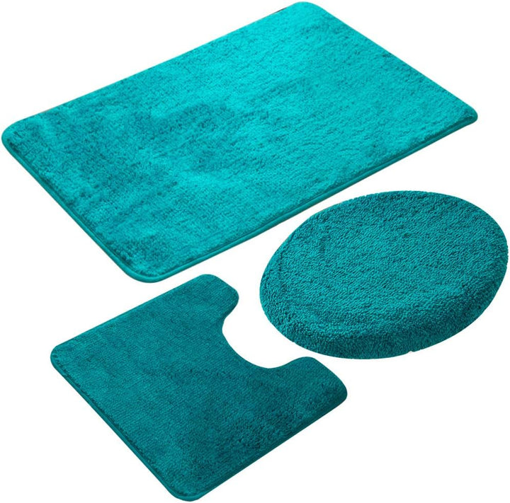 ele ELEOPTION Badezimmer-Set,rutschfeste Badematte schnelltrocknend weich wasserabsorbierend stilvol