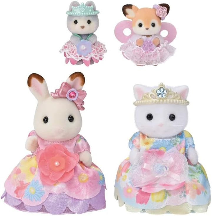 Sylvanian Families 5809 Blumenprinzessinnen Figurenset, Spielset mit Tierfiguren, Schokoladenhase, P