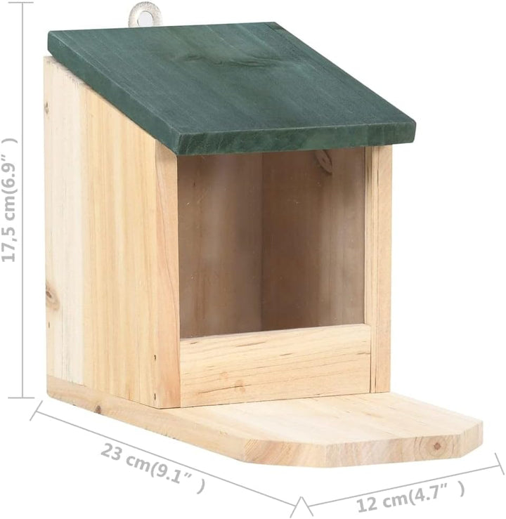 vidaXL 4xTanne Eichhörnchen Futterhaus Futterkasten Futterstation Futterstelle