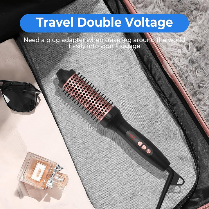 UKLISS Thermobürste 38mm Thermal Brush, Pro Ionische Thermo Rundbürste Lockenbürste [120-210℃], für