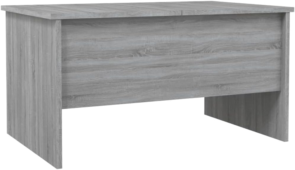 WIFESE Couchtisch Höhenverstellbar 80x50x42,5 cm Beistelltisch Holz Wohnzimmertisch Modern Stilvolle