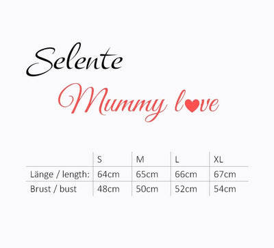 Selente Mummy Love Damen Kapuzenpullover/Langarmshirt zum Stillen und als Umstandsmode (Made in EU)