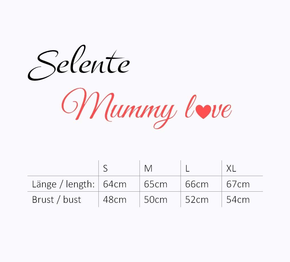 Selente Mummy Love Damen Kapuzenpullover/Langarmshirt zum Stillen und als Umstandsmode (Made in EU)