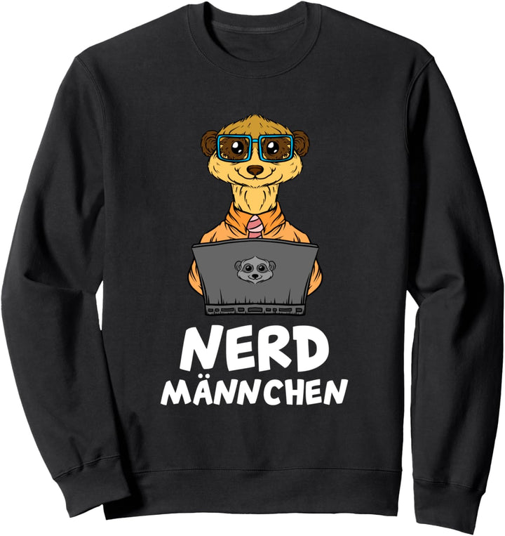 Nerdmännchen Surikate Afrika Wildtier Streber Erdmännchen Sweatshirt