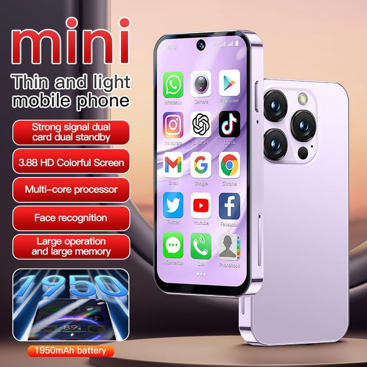 cofcvgs 4G Mini-Smartphone (entsperrt), ideale Wahl für Kinder und Studenten, kleines 3,9-Zoll High-