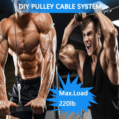 Kabelzug Pulley Fitness System Unterarmtrainer Arm-Krafttraining DIY Latzug Riemenscheibensystem Kab