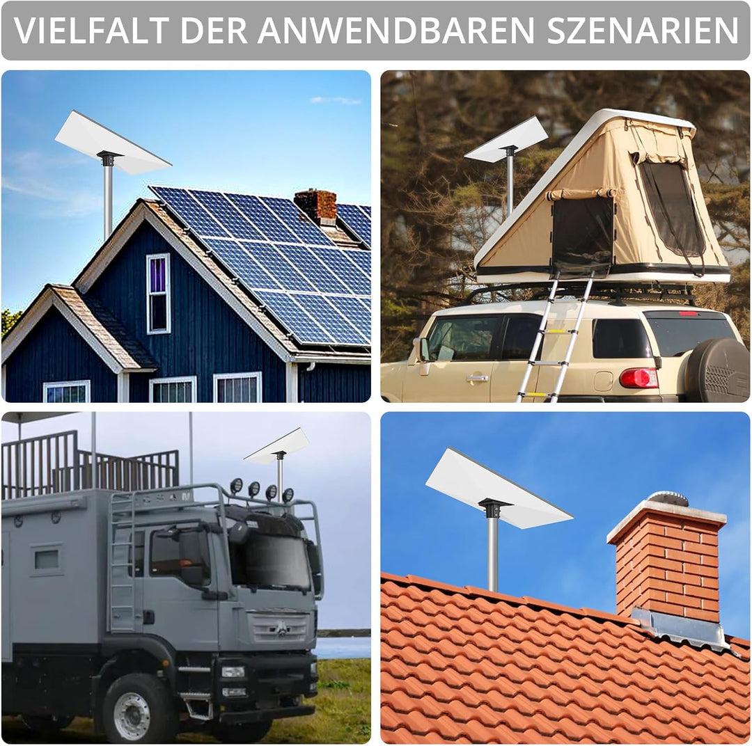 Justech Starlink Gen 3 Rohradapter, Mastmontagekit aus Aluminiumlegierung für Starlink Standard Dish