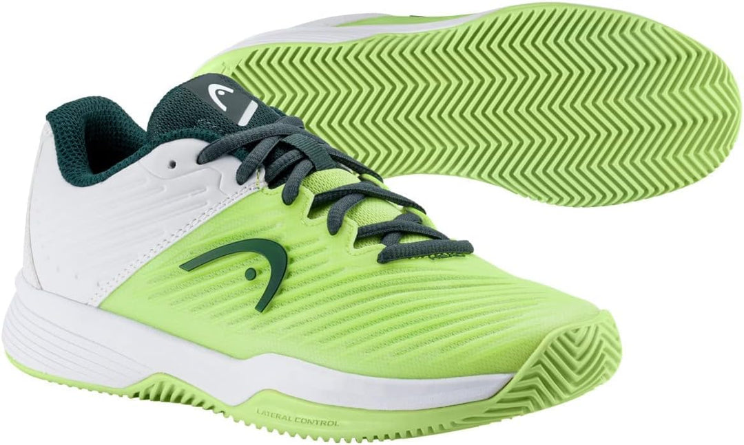 HEAD Revolt Pro 4.0 Clay Junior Unisex Tennisschuh 38 EU Hellgrün Weiss, 38 EU Hellgrün Weiss