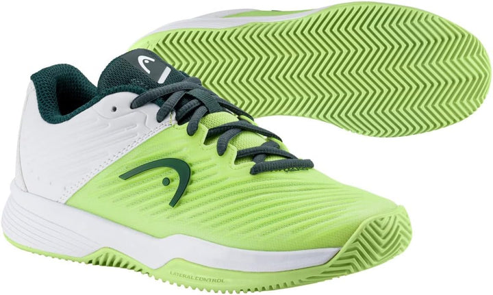 HEAD Revolt Pro 4.0 Clay Junior Unisex Tennisschuh 38 EU Hellgrün Weiss, 38 EU Hellgrün Weiss
