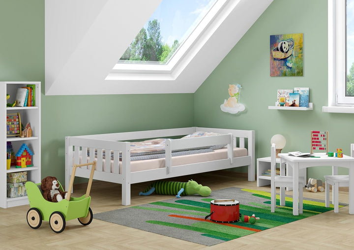 Kindersicherung Fallschutz Holzgitter Kiefer Massiv Weiss oder NaturKiefer weiss, weiss