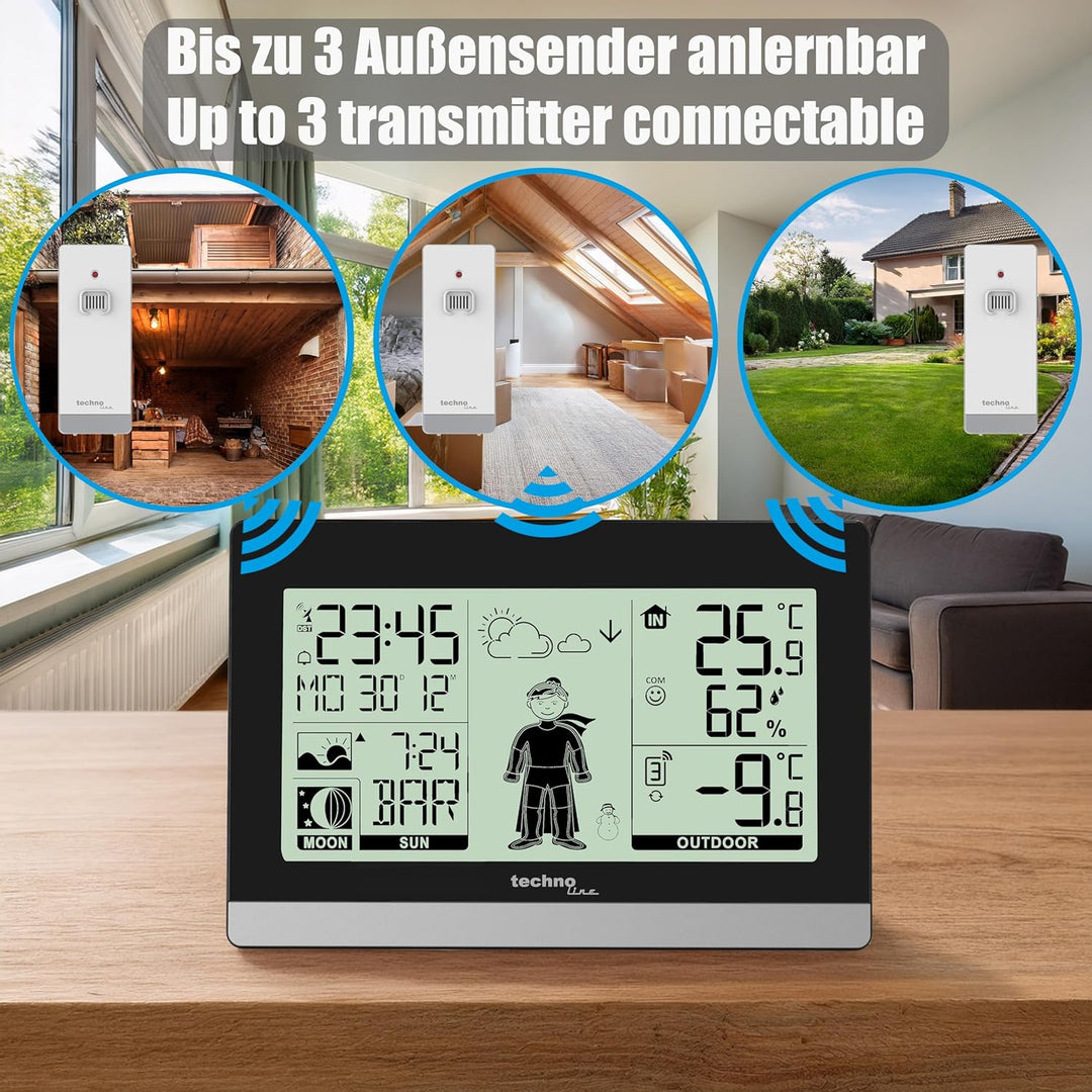 Technoline WS9612 moderne Wetterstation,