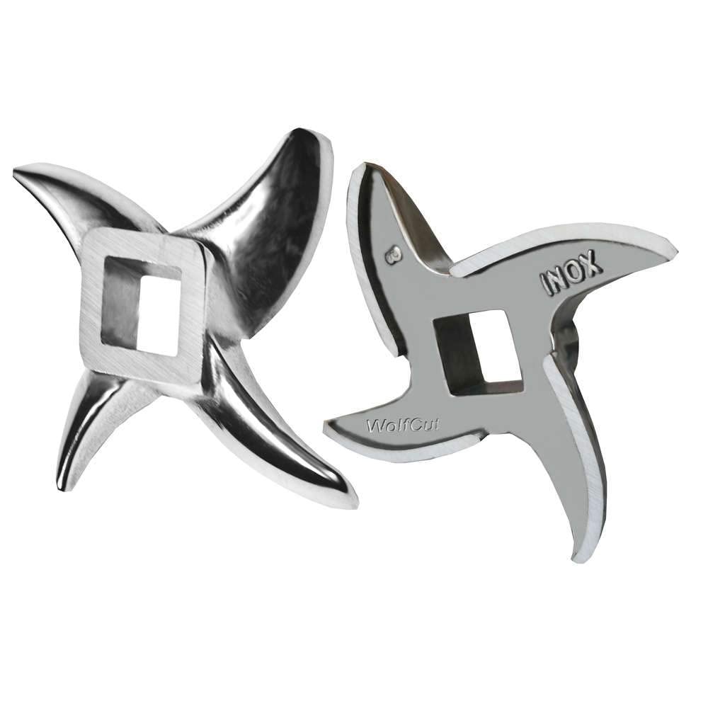 Wolfcut INOX Sichelmesser kompatibel mit Allen gängigen Fleischwölfen Grössen 8
