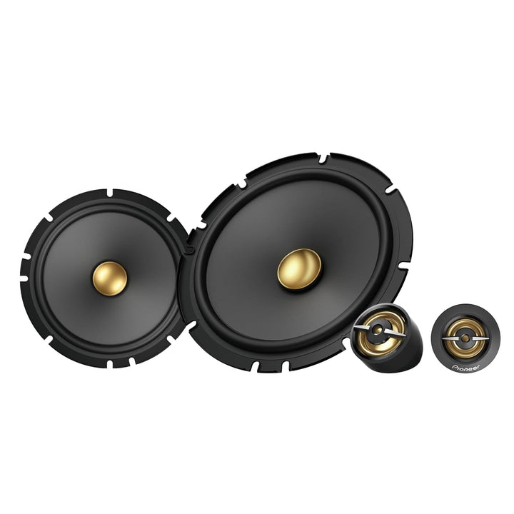 Pioneer TS-A1601C 16,5 cm 2-Weg-Komponentenlautsprecher Set mit 2 Lautsprechern (je 350 W max, 80 W
