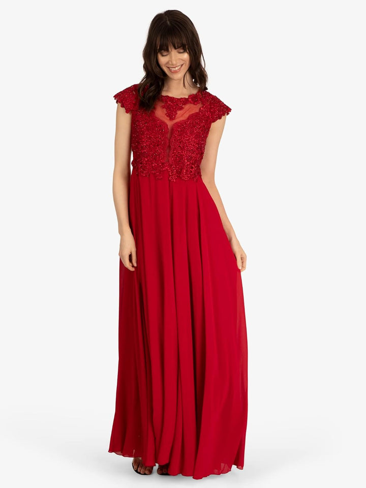 ApartFashion Damen Abendkleider Dress S Bordeaux, S Bordeaux