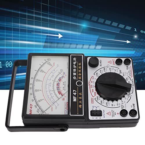 MF47 Mehrbereichs-Analog-Voltmeter, Multimeter mit Internem Magnetzeiger Hochgenaues Analog-Multimet