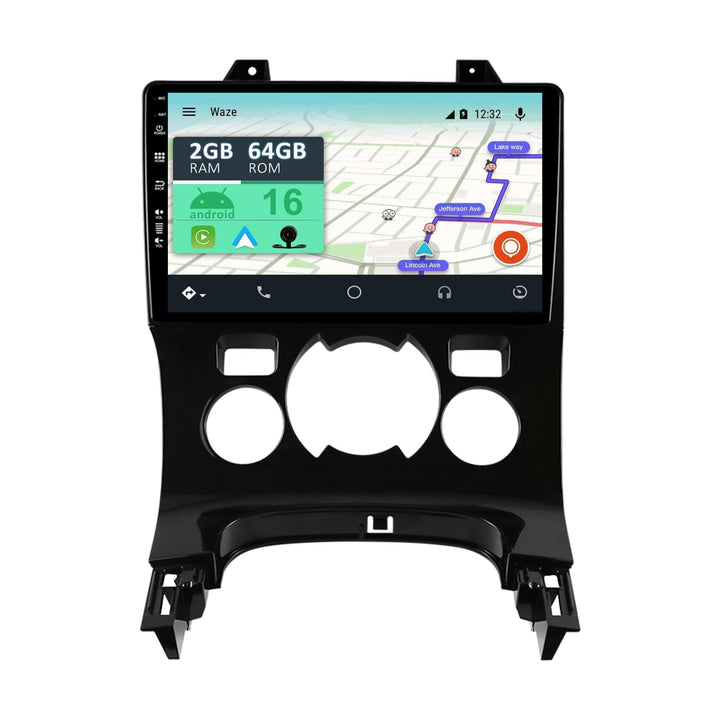 [2+64GB] Android 16 Autoradio mit Navi für Peugeot 3008 5008 [2009-2018]-CarPlay、Android Auto/GPS/Le