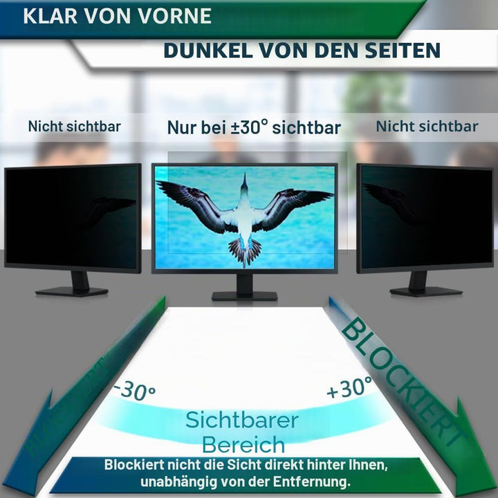 STARY 24 Zoll Monitor 16:10 Blickschutzfolie Seitenverhältnis, Anti-Blaulicht Displayschutz, 24 Inch