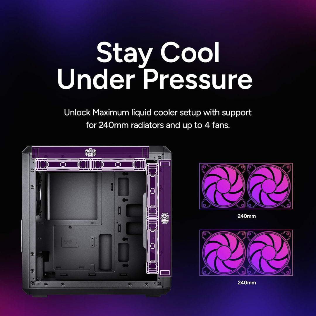 Cooler Master MasterBox Q300L PC Gehäuse 'Micro-ATX, Mini-ITX, USB 3.0, Seitenfenster' MCB-Q300L-KAN