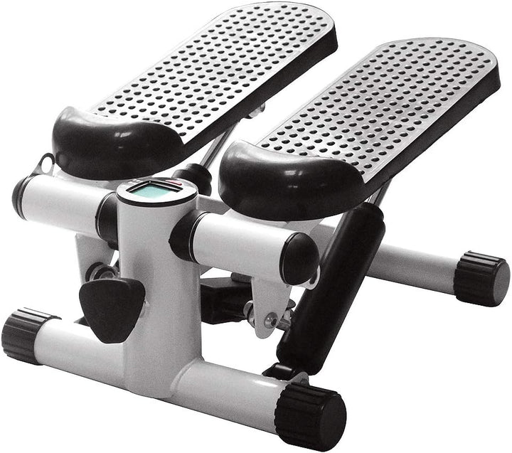 Stepper für Zuhause, Up-Down Swing Stepper mit Power Ropes, Stepper Hometrainer mit LCD Display, Tra
