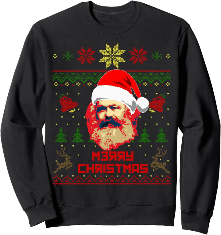 Karl Marx Merry Christmas Lustige Weihnachten Sweatshirt