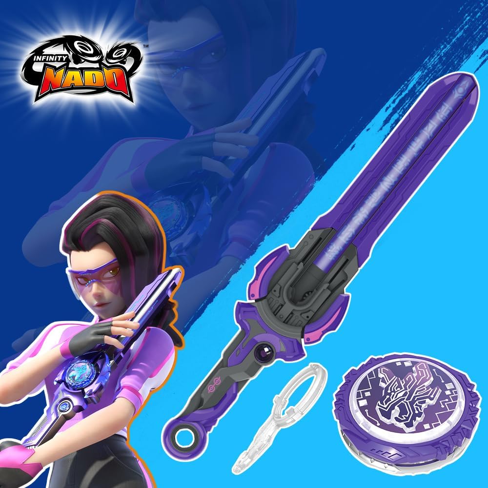 INFINITY NADO Kreisel für Kinder Metall Spielzeug Jungen, Battle Tops Kreisel Launcher Spielzeug, Sp