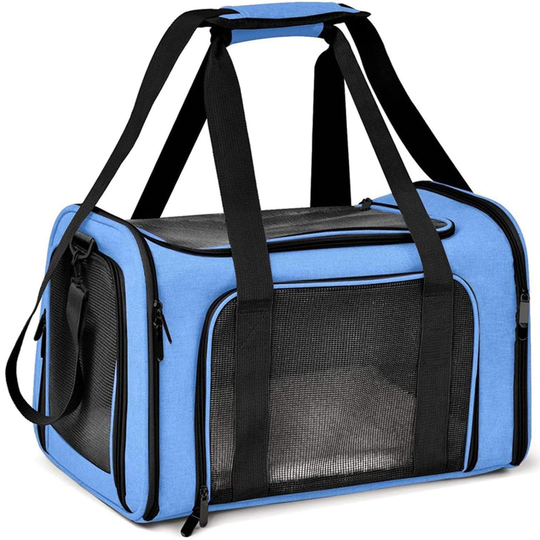TOFFCAEA Transporttasche für Katze Hund, Hundetransportbox, Faltbare Katzentransportbox, tragbar, 8k