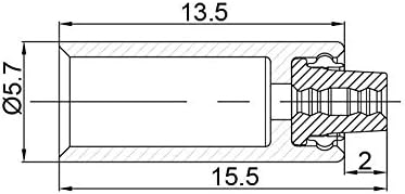 Jagwire Verstärker-Spitze, mit Kappe aus Aluminium, 30-teilig 4 mm schwarz - schwarz, 4 mm schwarz -
