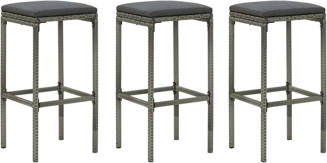 Susany Gartenbar Set 4-TLG. mit Kissen Theke Bar Tresen Gartentheke Bartisch Stehtisch Barhocker Bar