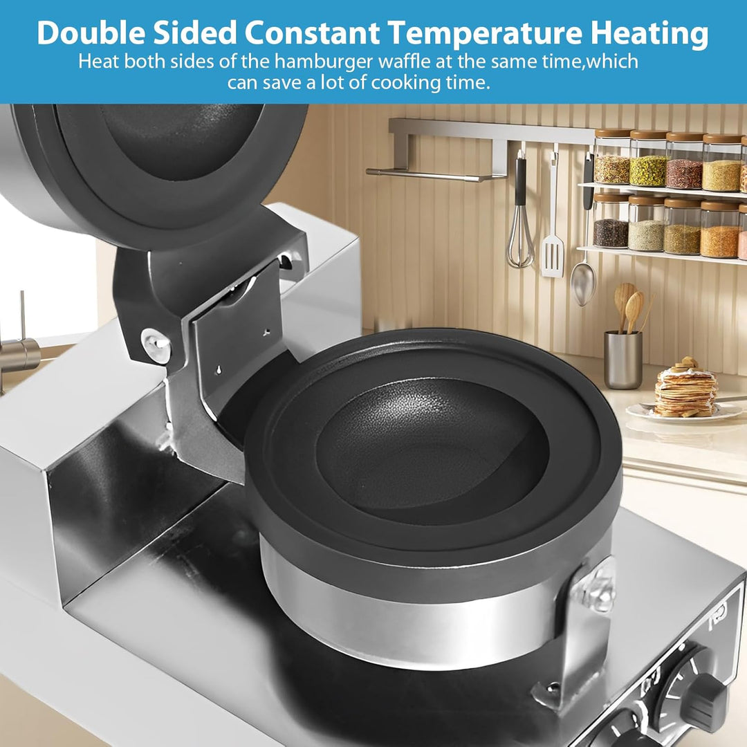 Elektrische UFO-Burger-Presse, Kommerzielle Antihaftbeschichtete Panini-Presse für Hamburger, 50°C -