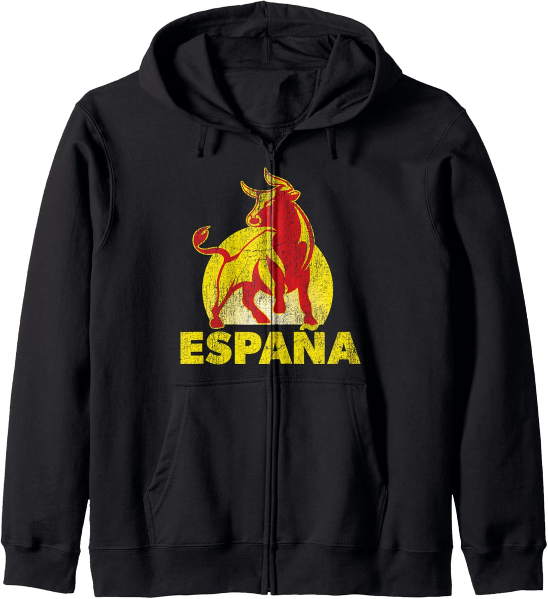 Viva Espana - Stolzer Spanier - Toro - Vintage Fade Kapuzenjacke