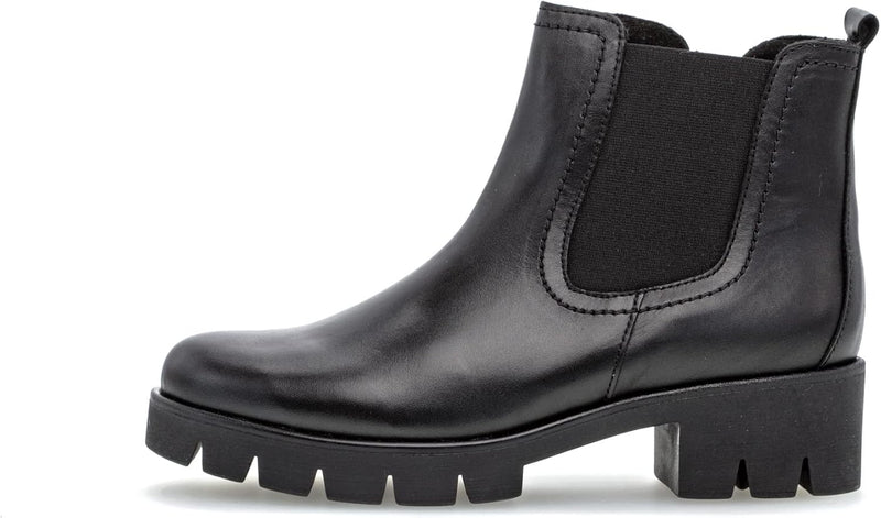 Gabor Damen Chelsea Boots, Frauen Stiefeletten,Wechselfussbett 36 EU Schwarz, 36 EU Schwarz