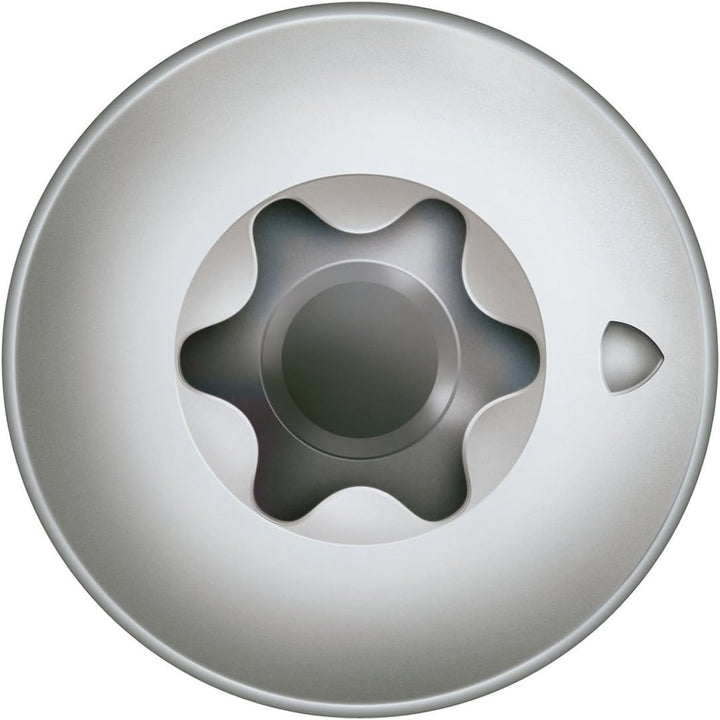 SPAX 35708000601001 Die Pfostenschraube, Zentrierkopf, T-STAR plus, CUT, Vollgewinde, Edelstahl rost