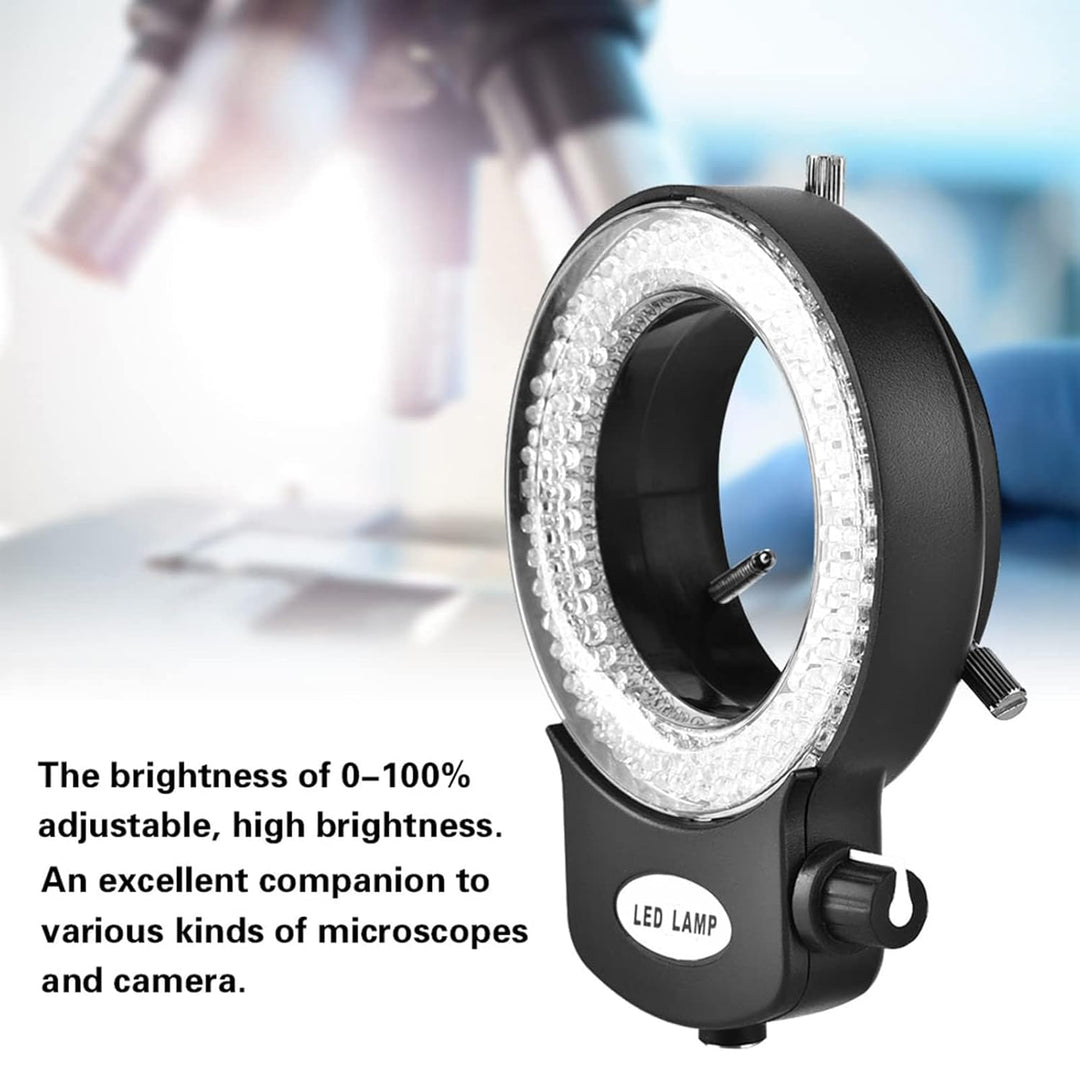 Ejoyous LED Ringlicht Mikroskop, Kamera Ringlampe Mikroskop Einstellbarer 144 LED Ring Light Illumin