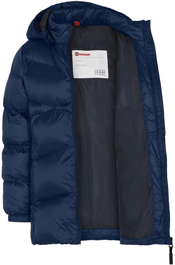 LEGO Mädchen Wear Mädchen Winterjacke Steppjacke Winddicht Warm Jacke 116 Dunkle Navy, 116 Dunkle Na