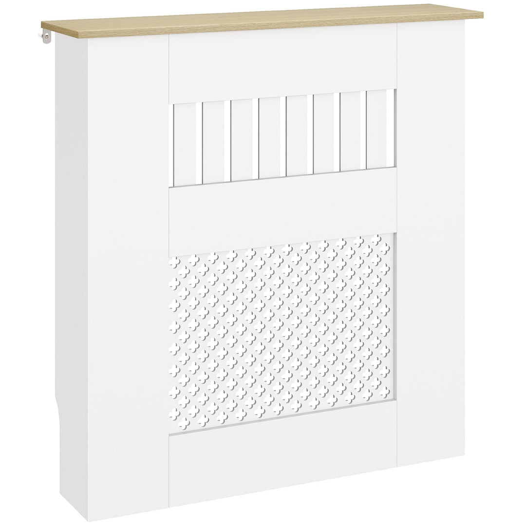 HOMCOM Moderne Holz-Heizkörperabdeckung 78x19x81cm weiss