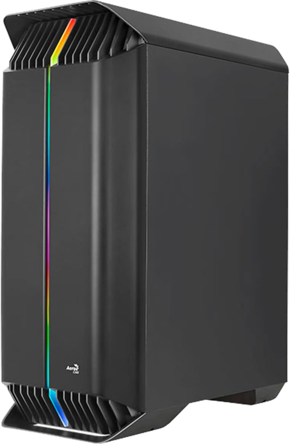 Aerocool Gladiator Duo, ARGB ATX Mid Tower Case, 3 x Duo 12 ARGB Fans, Tempered Glass Side Panel, Bl