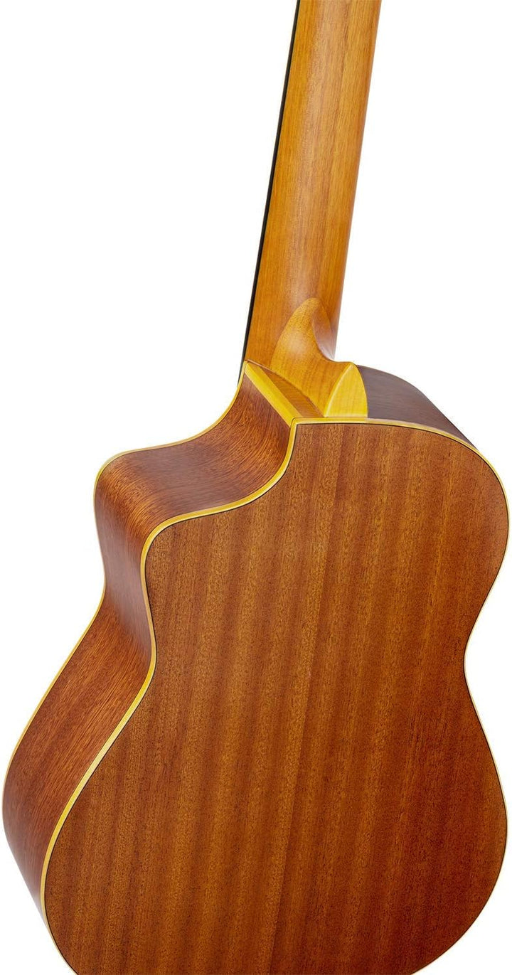Ortega Guitars Konzertgitarre elektro-akustisch - Requinto Series - deep body - inklusive Gigbag - M